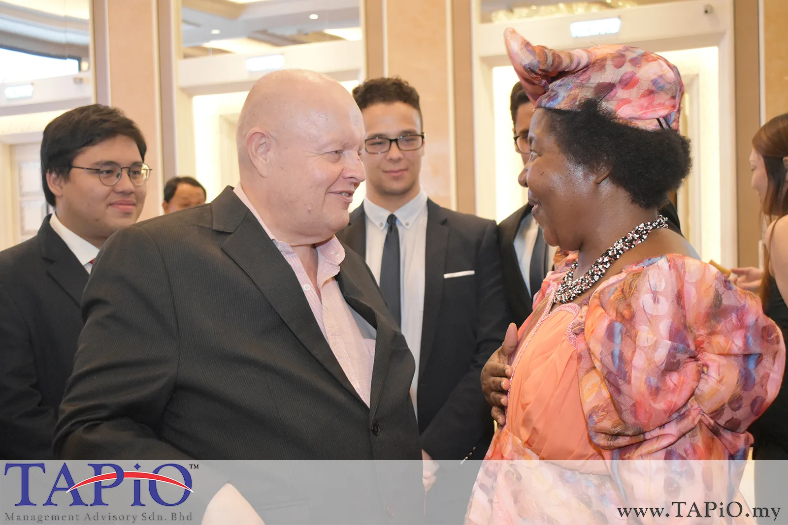 Chairman of TAPiO Management Advisory Mr. Bernhard Schutte and the Ambassador of Namibia to Malaysia H.E. Anne Namakau Mutelo