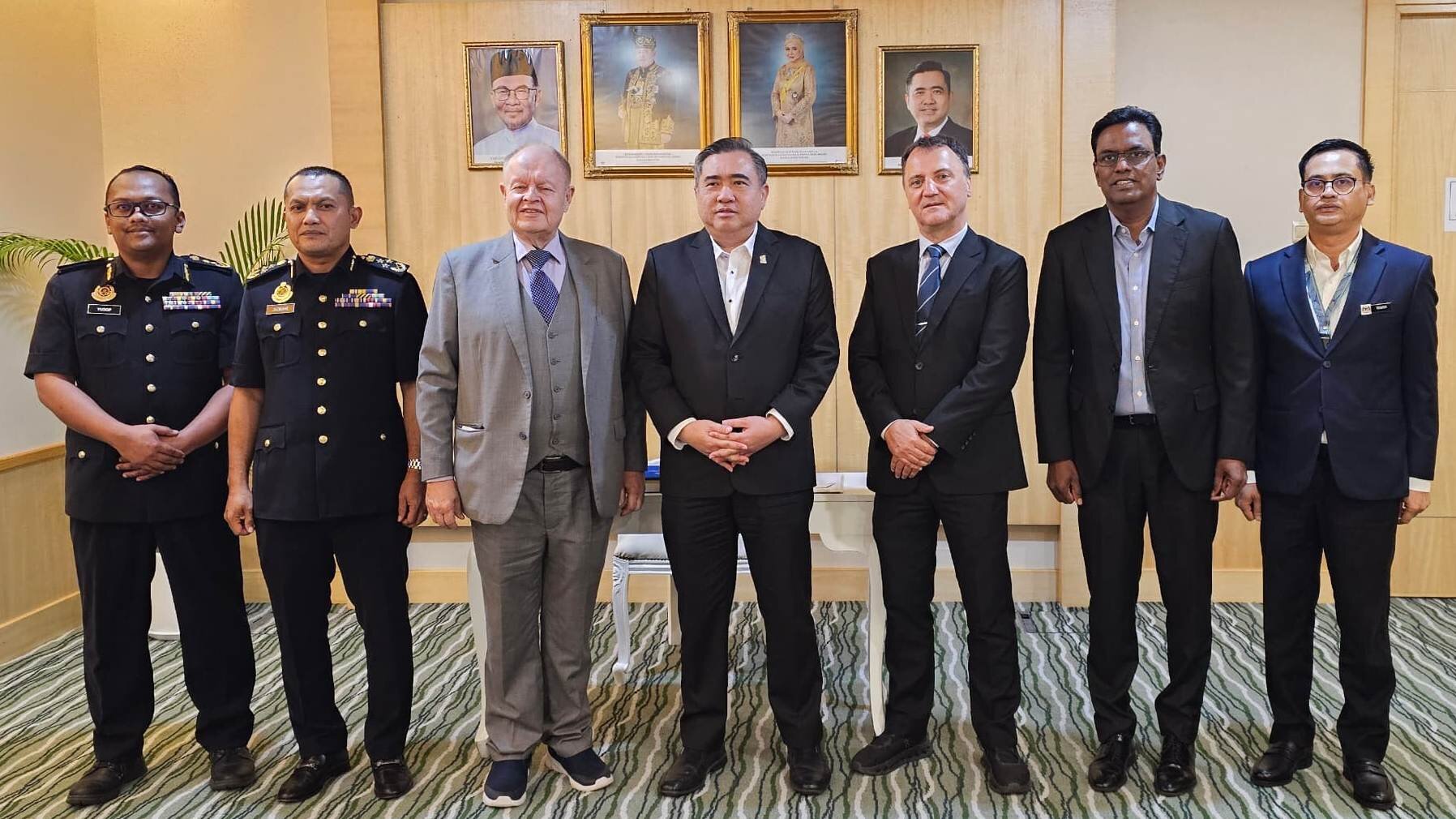YB Minister of Transport Anthony Loke Siew Fook with Bernhard Schutte and Thomas Bernthaler