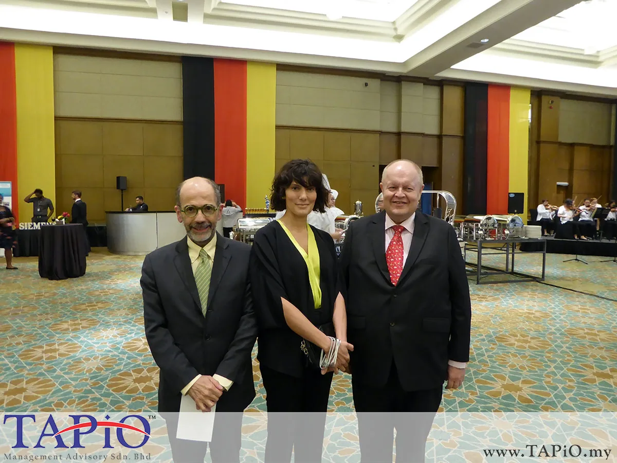 - H.E. Mr. Cristiano Maggipinto, Ambassador Of Italy to Malaysia & Mrs. Tamara Maggipinto - Mr. Bernhard Schutte, Chairman of TAPiO Management Advisory