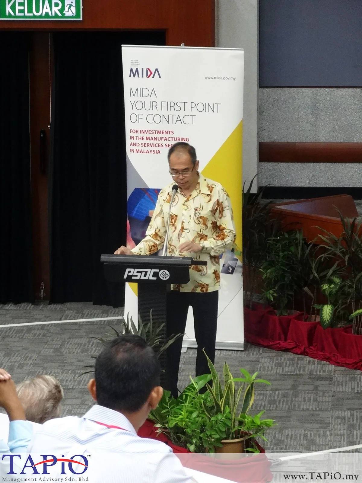  The welcoming remarks were given by Datuk Lee Kah Choon, Director of Invest Penang Berhad