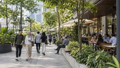 Illustrative landscaped Malaysian urban public realm
