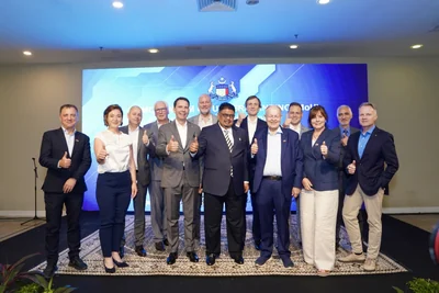 Delegation participants at an institutional briefing in Malaysia