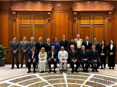 International business delegation meeting Malaysian Prime Minister Anwar Ibrahim in Putrajaya in May 2025