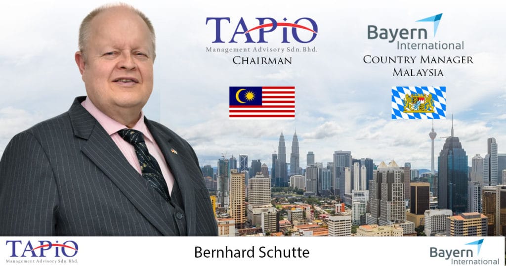 Bernhard Schutte Country Manager for the German State of Bavaria in Malaysia